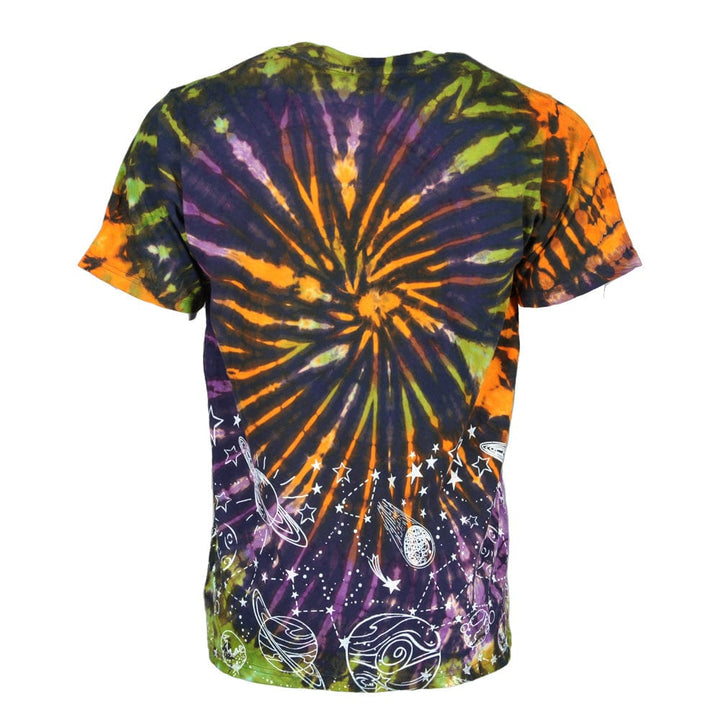 Cosmic Screen Print Tie Dye T-Shirt..