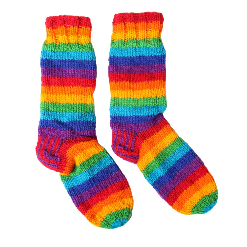 Fleece Lined Rainbow Socks