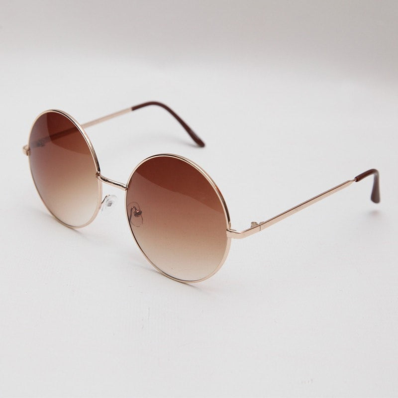 Oversized Metal Round Sunglasses 6cm