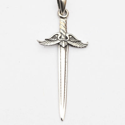 Silver Sword Pendant Necklace