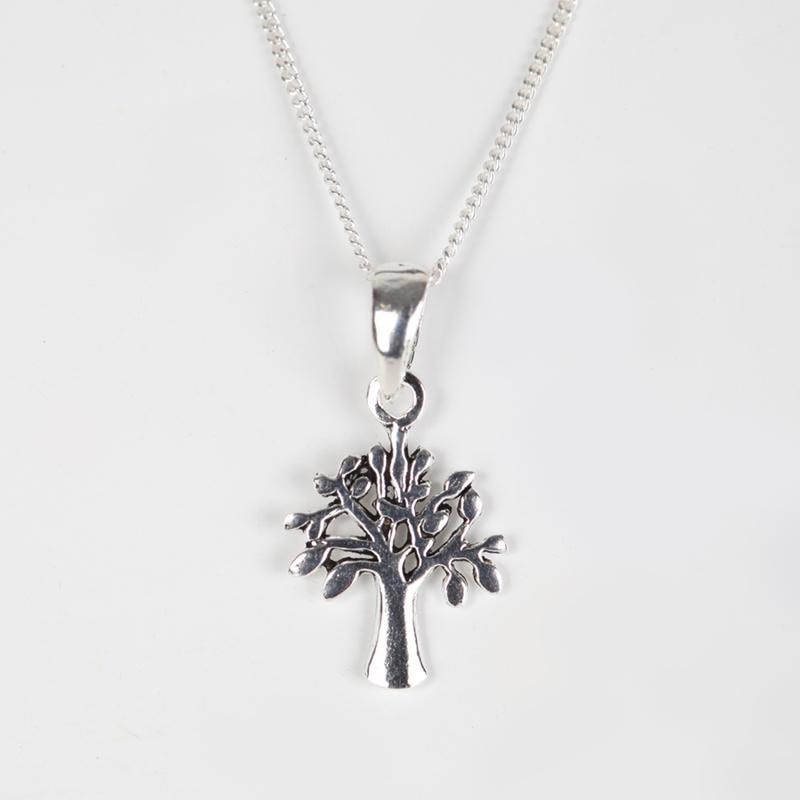 925 Silver Tree Of Life Drop Pendant