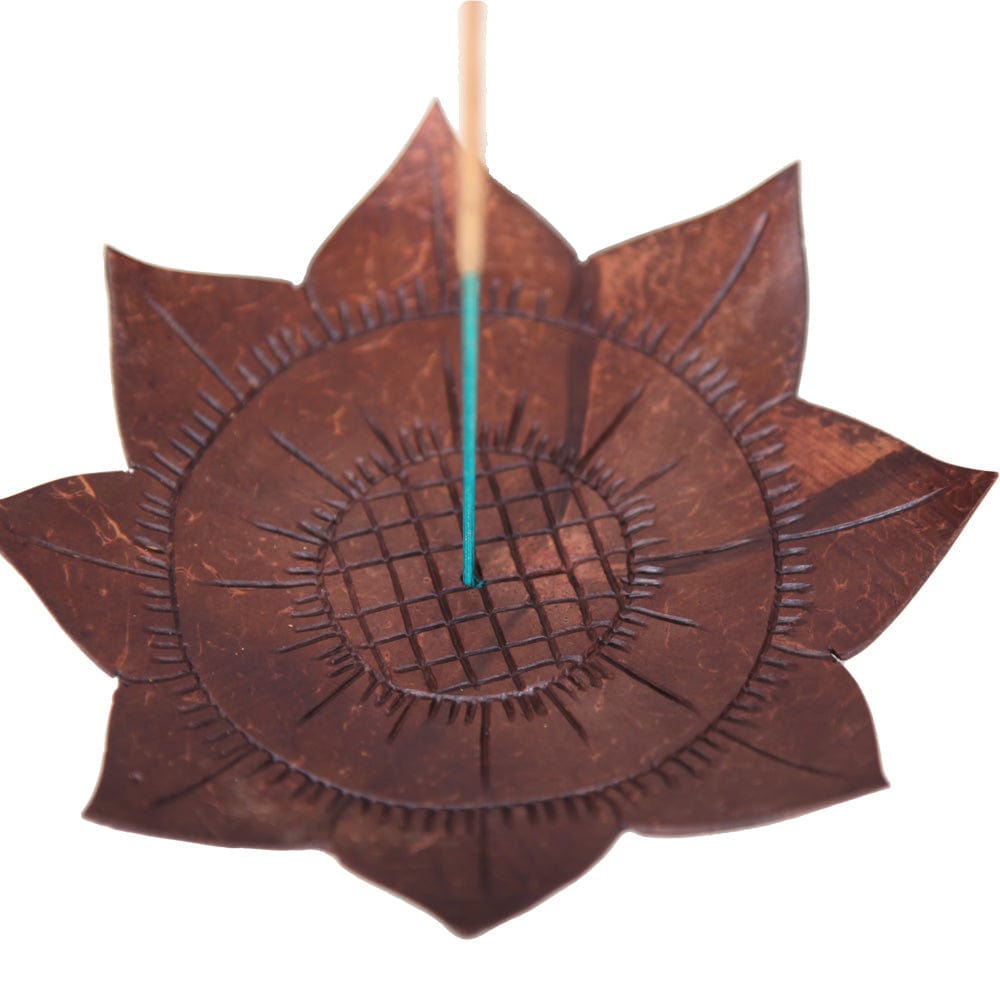 Coconut Flower Lotus Incense Holder