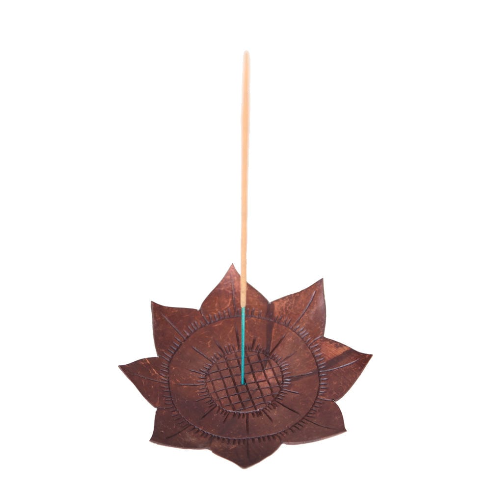Coconut Flower Lotus Incense Holder