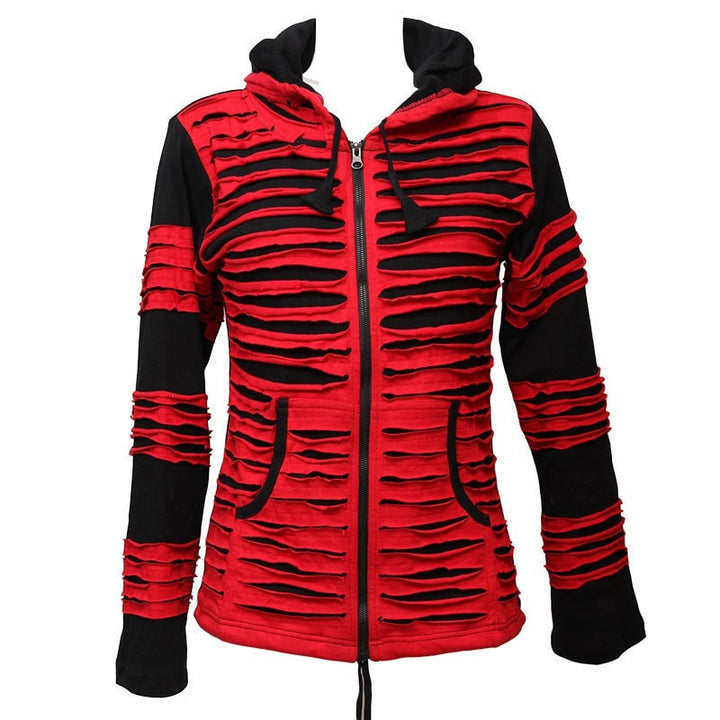 Ripped Pixie Zip Hoodie
