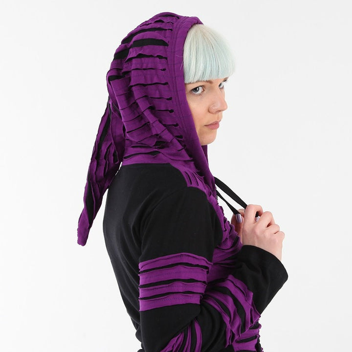 Ripped Pixie Zip Hoodie