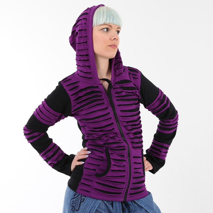 Ripped Pixie Zip Hoodie