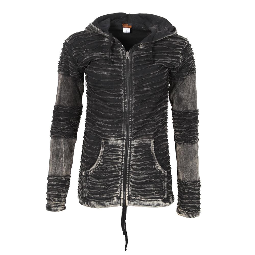 Cotton Razor Cut Hoodie..