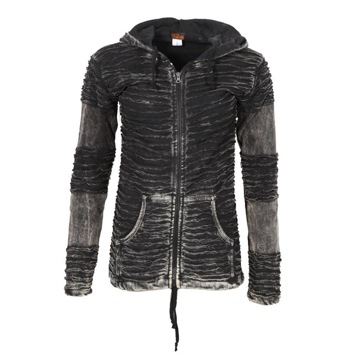 Cotton Razor Cut Hoodie..