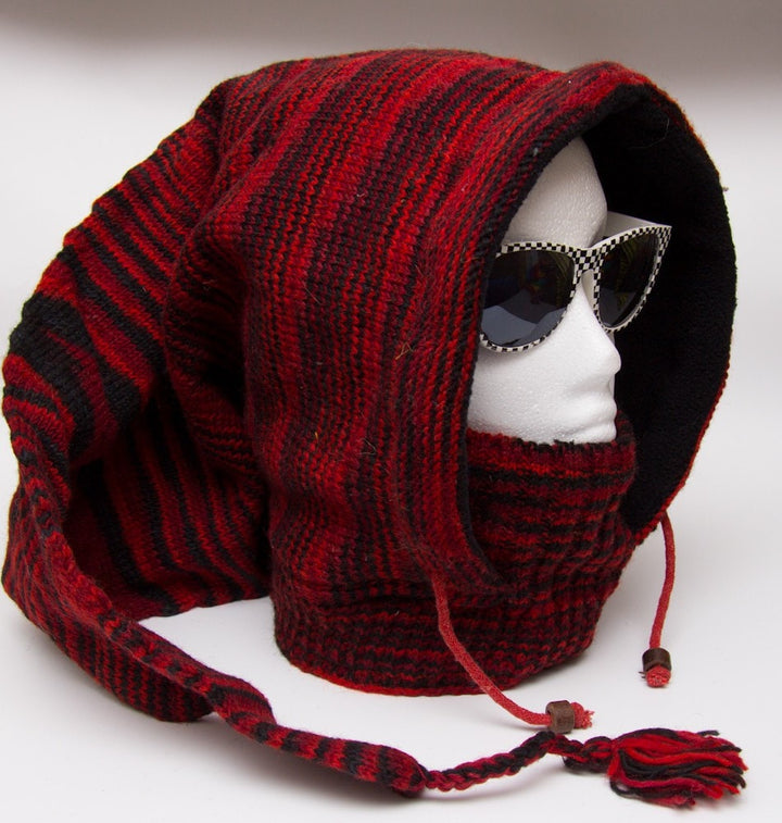 Pixie Knit Hood With Neck Warmer..
