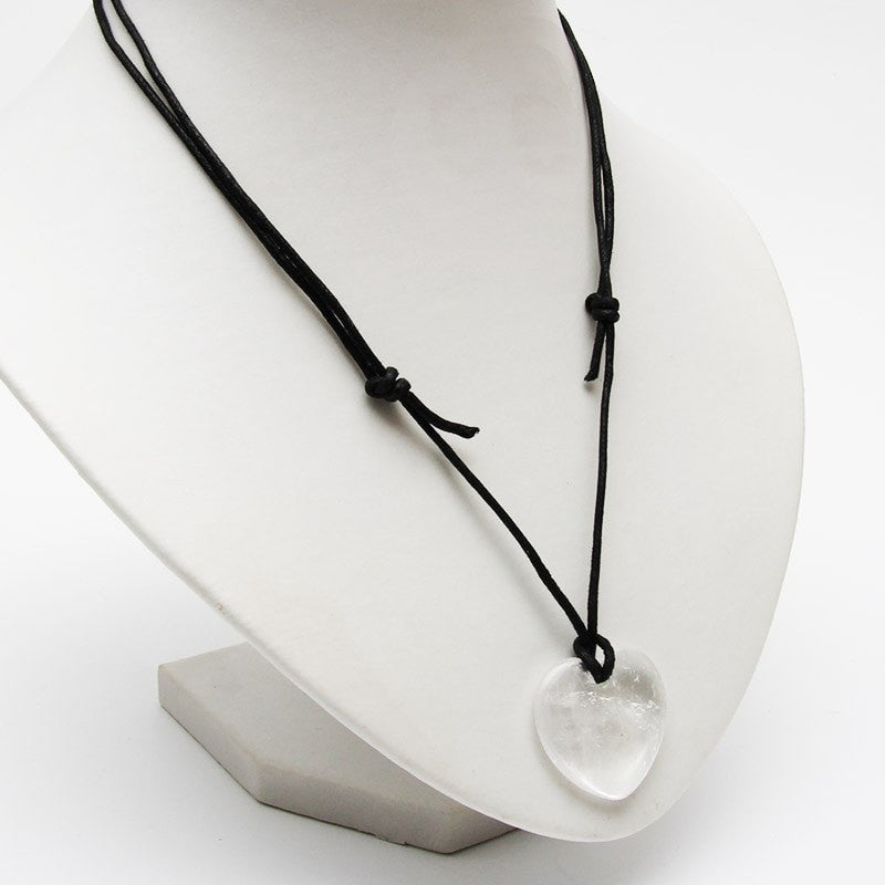 Quartz Heart Necklace - Healing