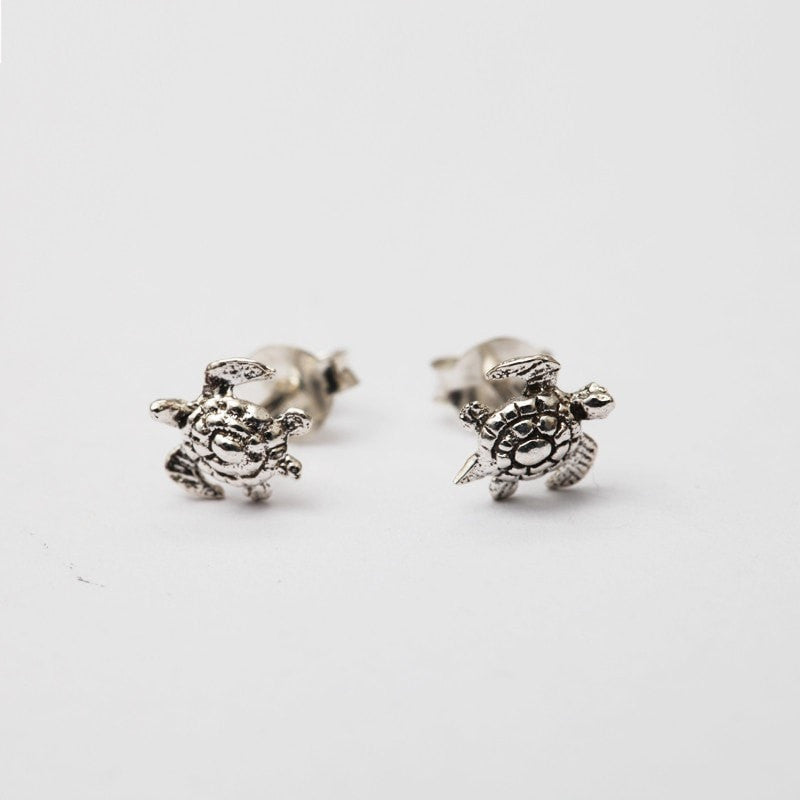 Turtle Sterling Silver Studs