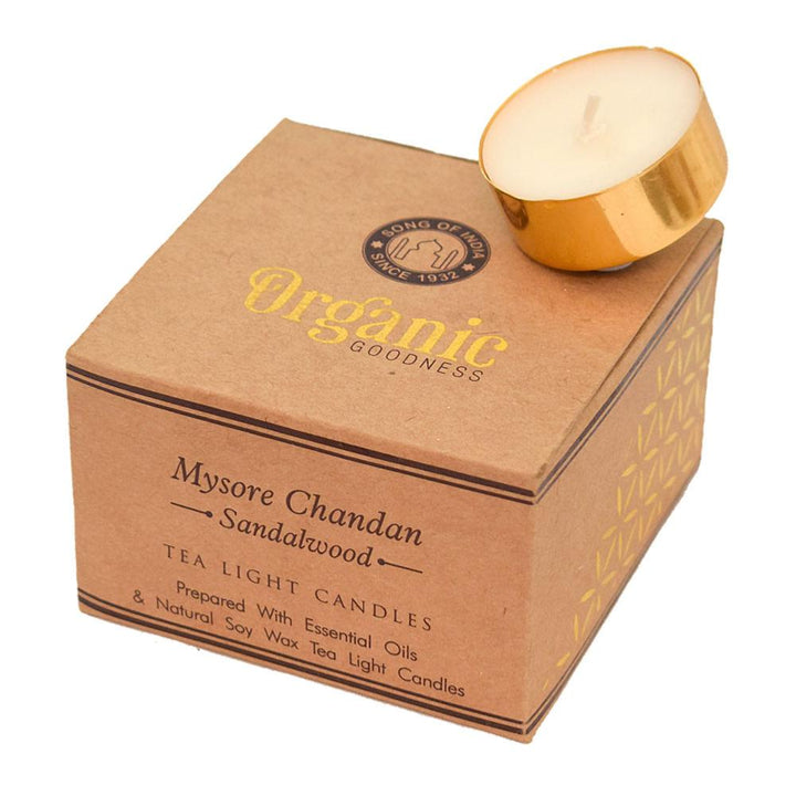 12 t-lite scented candles, Organic Goodness