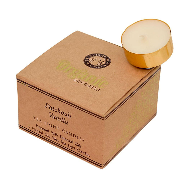 12 t-lite scented candles, Organic Goodness