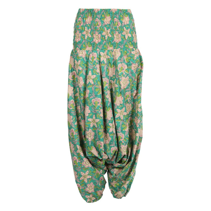 Printed Floral Low Crotch Harem Pants..