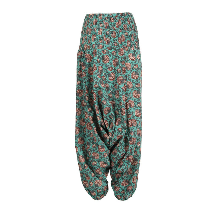 Printed Floral Low Crotch Harem Pants..