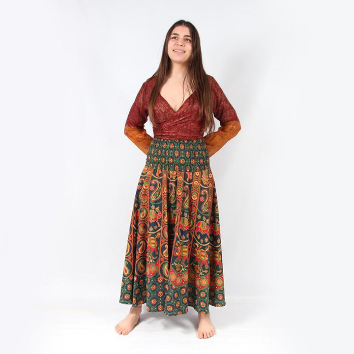 Bagru Maxi Skirt