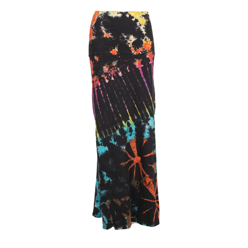Cotton Tie Dye Maxi Skirt..