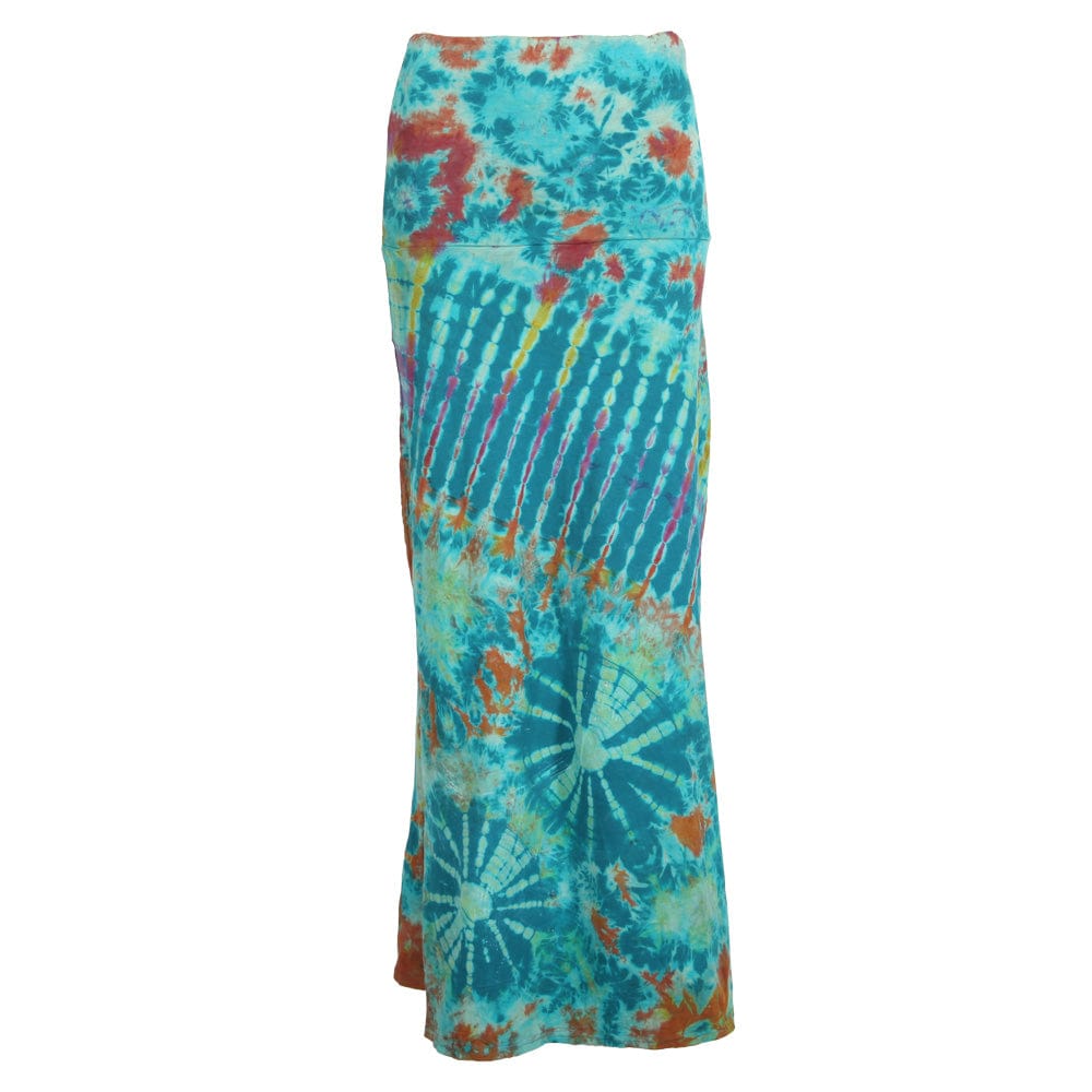 Cotton Tie Dye Maxi Skirt..