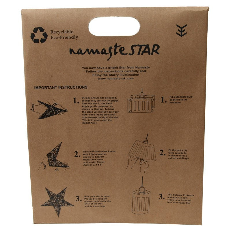 Purple Star Paper Light Shade