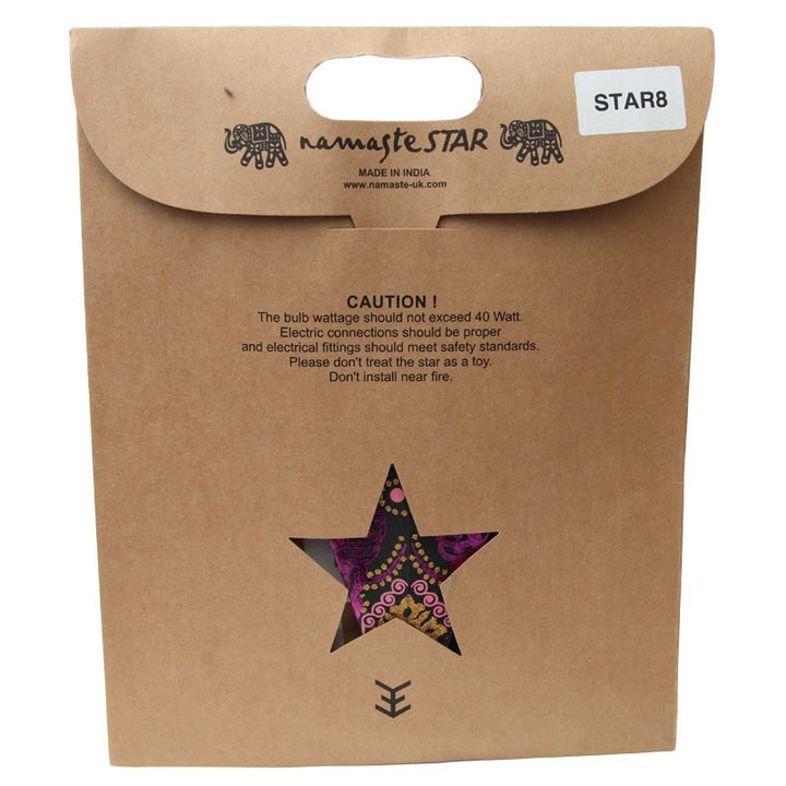 Purple Star Paper Light Shade