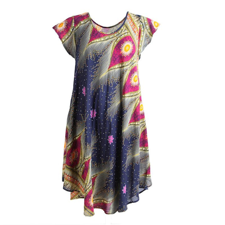 Cap Sleeve Swing Dress