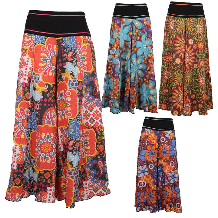 Extreme Wide Leg Floral Trousers.