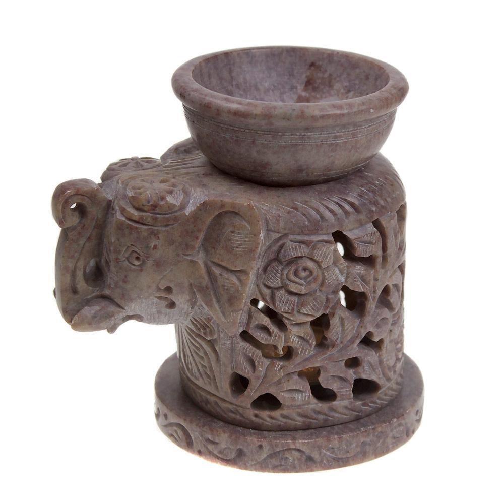 Elephant Soapstone Oil Burner