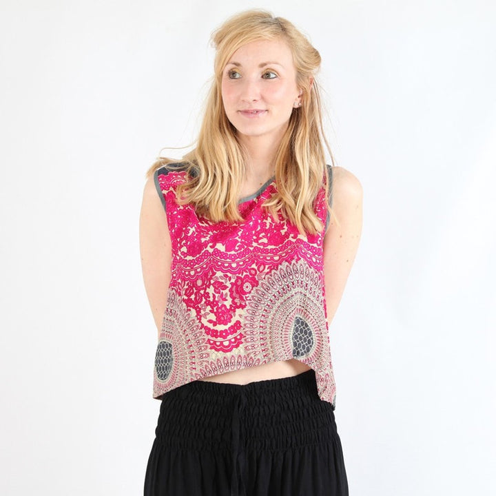 Thai Open Back Tank Top