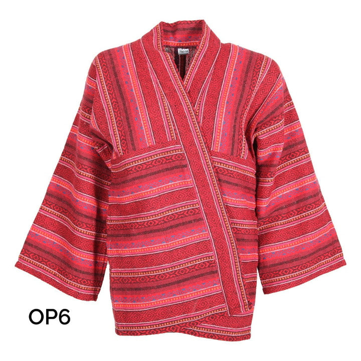 Thai Woven Cotton Open Jacket