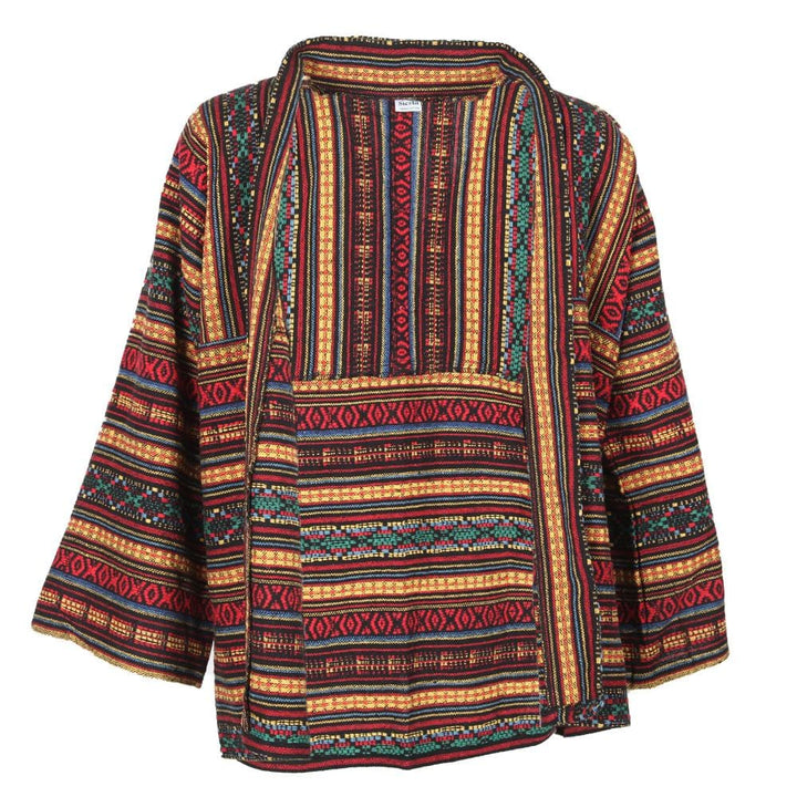 Thai Woven Cotton Open Jacket