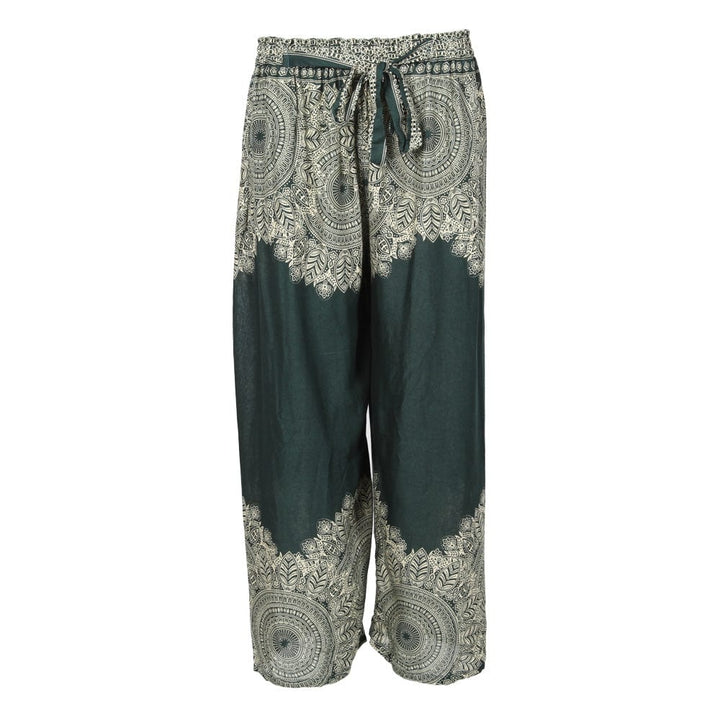 High Waisted Mandala Print Trousers