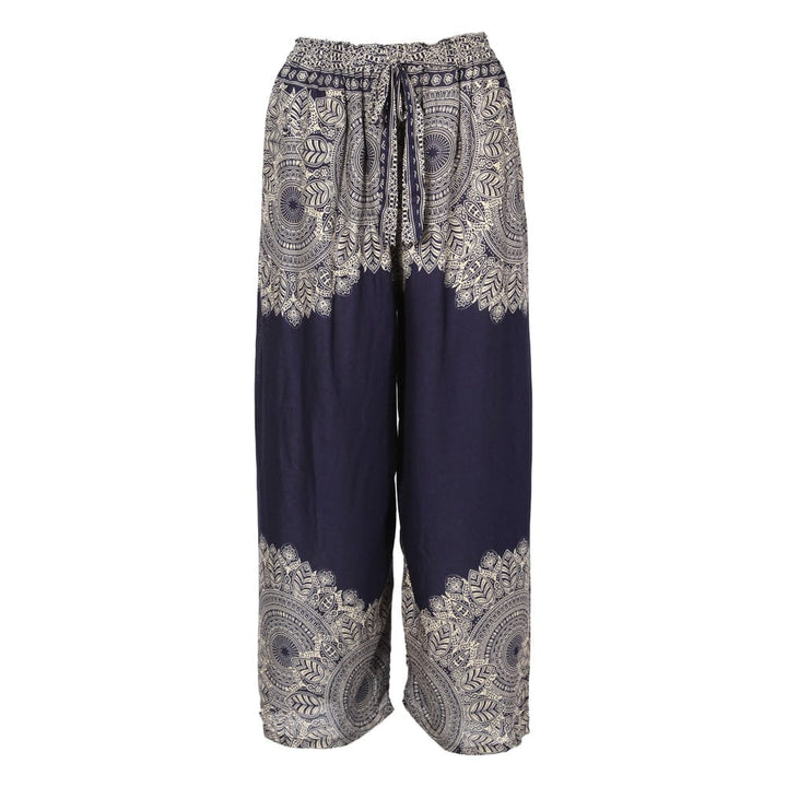 High Waisted Mandala Print Trousers