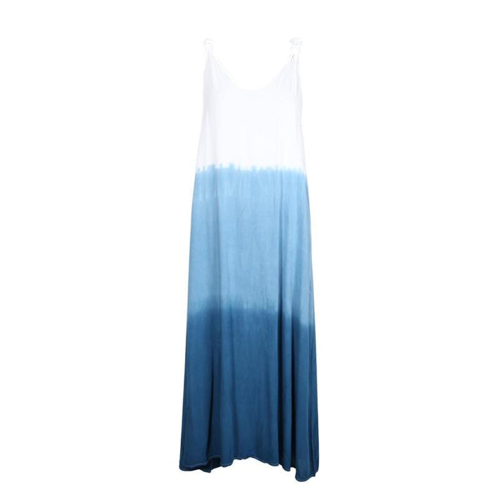 Shibori Indigo Tie Dye Maxi Dress