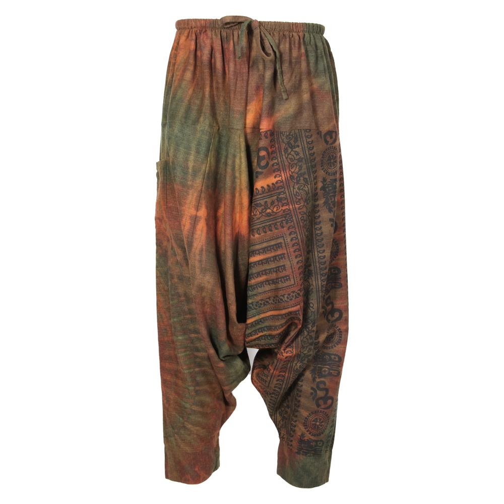 Screen Print & Tie Dye Harem Pants