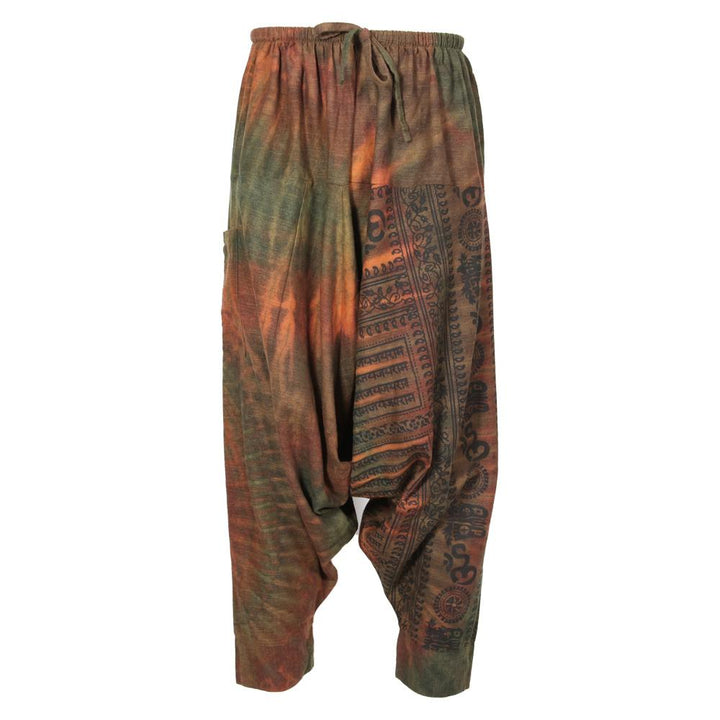 Screen Print & Tie Dye Harem Pants
