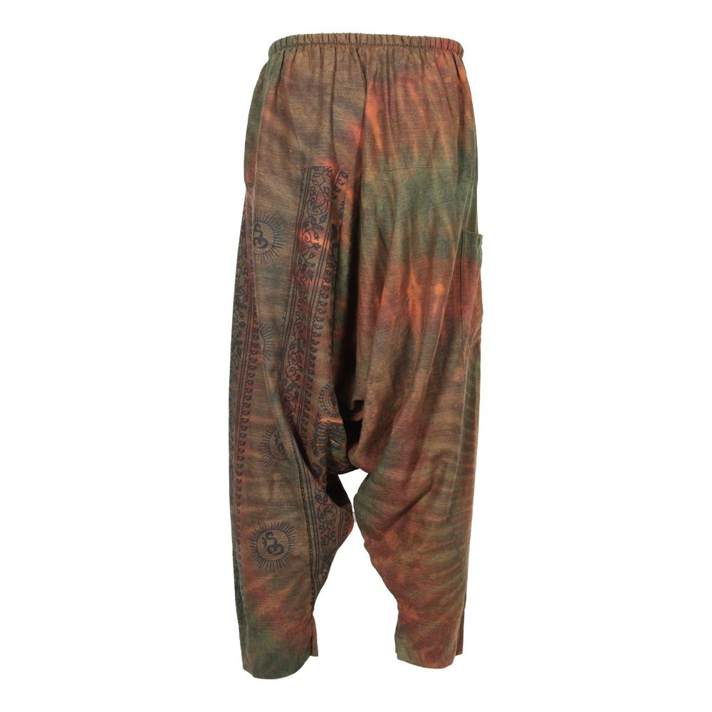 Screen Print & Tie Dye Harem Pants