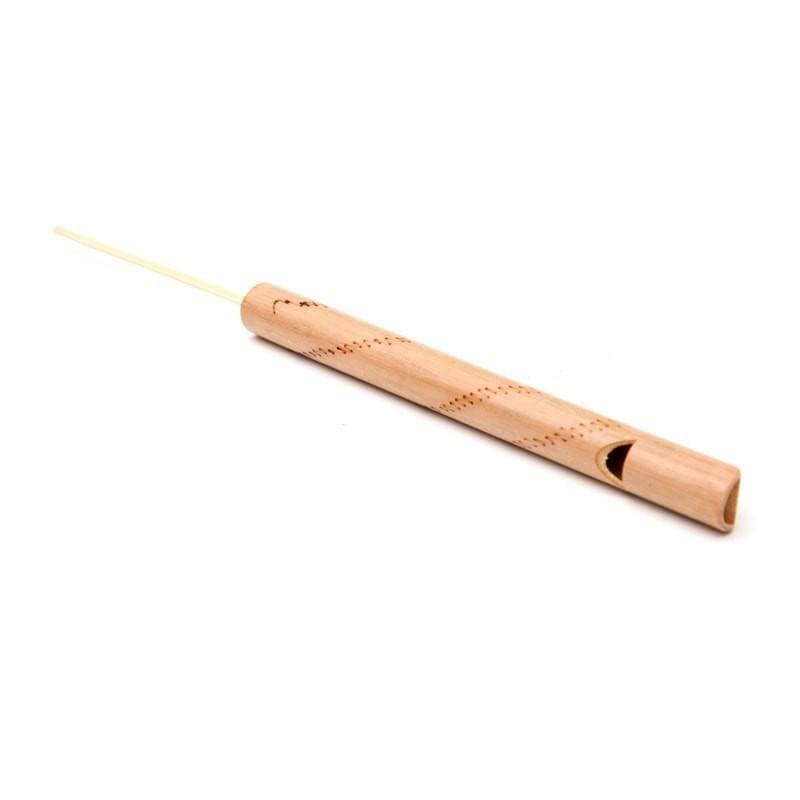 Bamboo whistle with note changer 