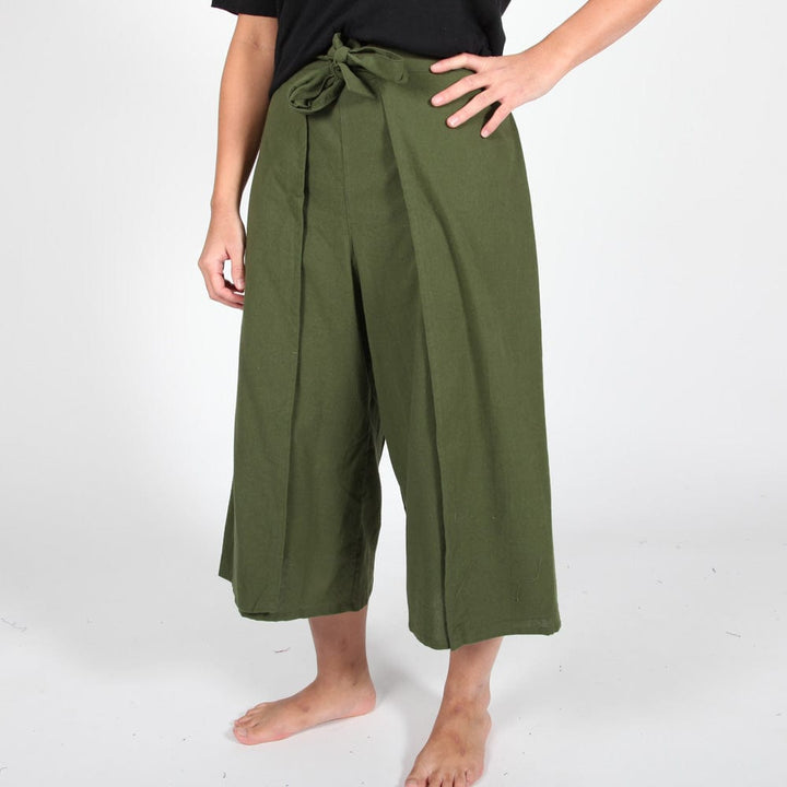 Cotton Wrap Culottes