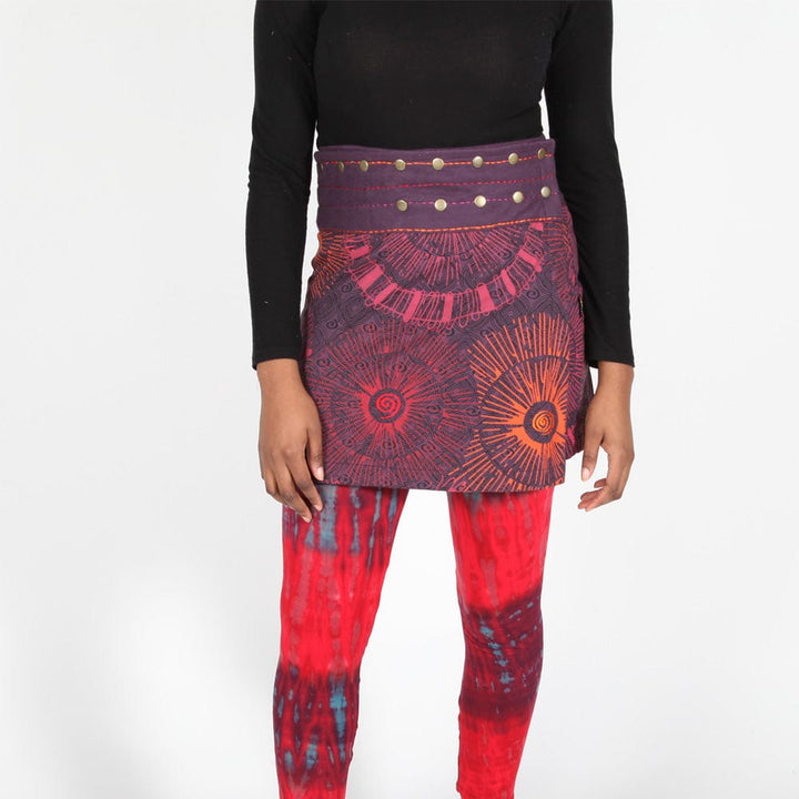 Brushed Cotton Popper Skirt
