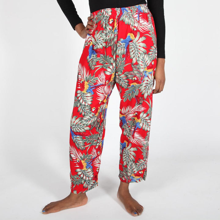 Jungle & Parrot Print Trousers..
