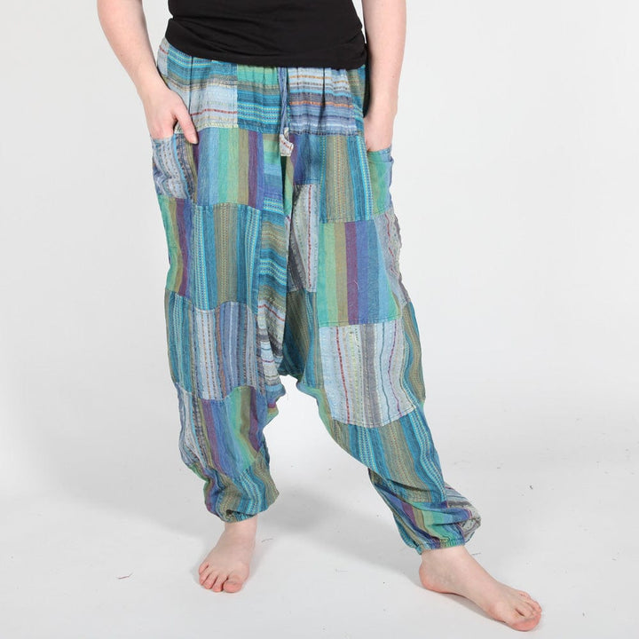 Overdyed Patchwork Harem Pants