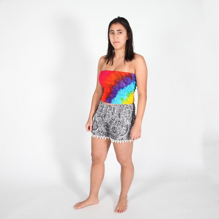 Petite Bali Lace Trim Shorts