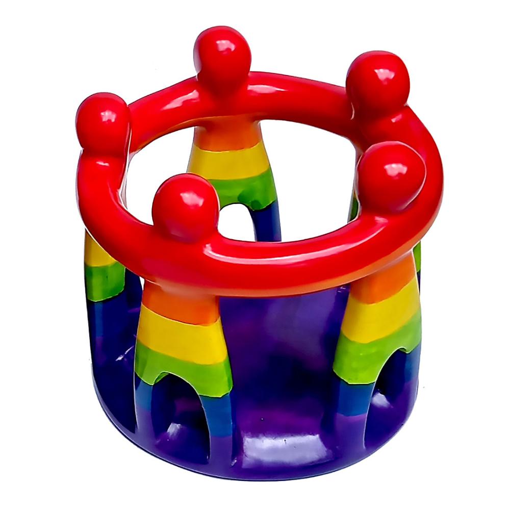 Rainbow Circle Of Friends T-light Holder