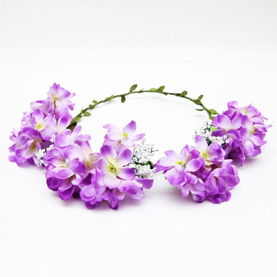 Lilac Flower Hair Garland
