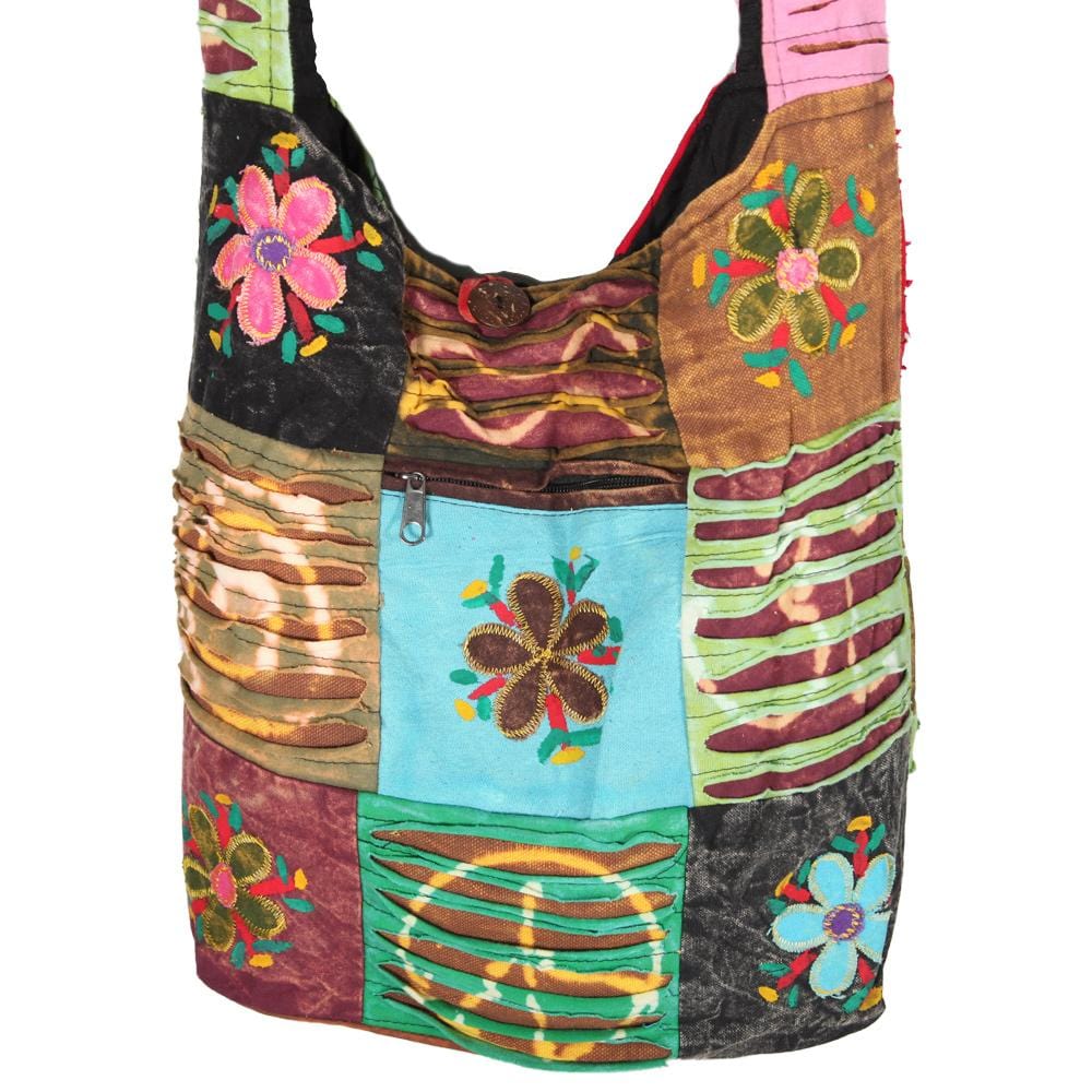 Patchwork Flower Shoulder Bag