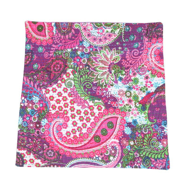 Paisley Kantha Embroidered Cushion Covers..