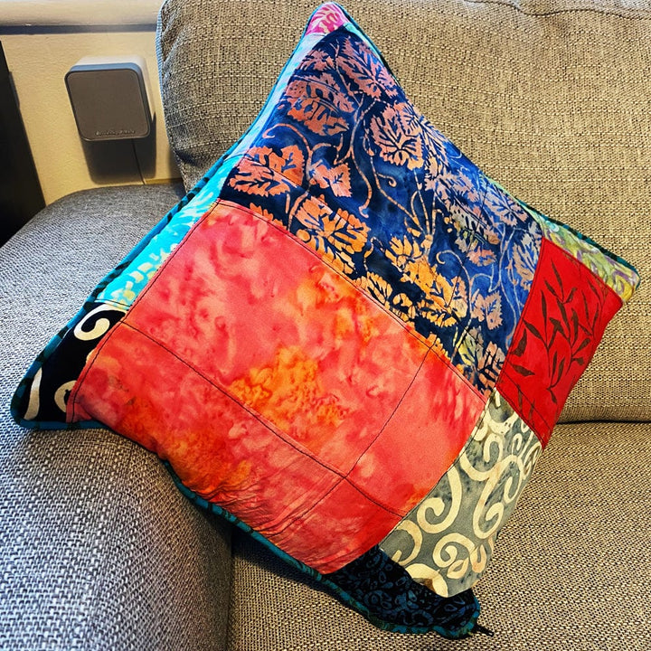 Patchwork Batik Cushion Cover