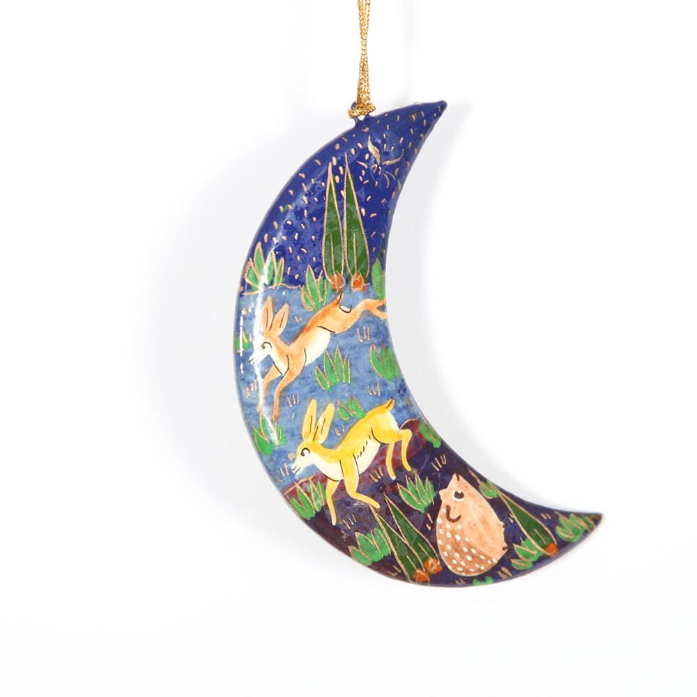 Woodland Moon Christmas Ornament
