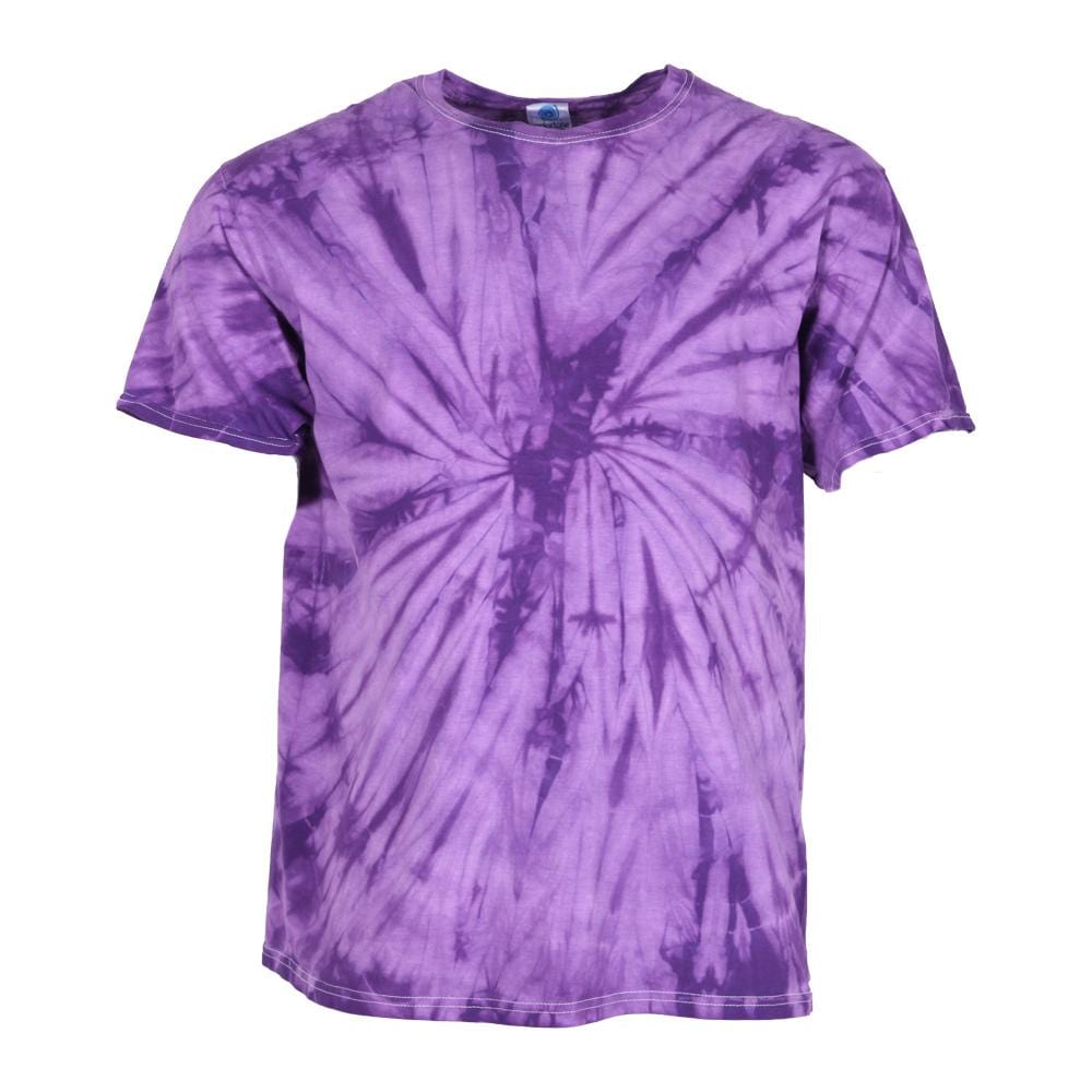 Purple Tie Dye T Shirt The Hippy Clothing Co