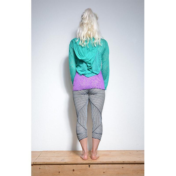 Burnout Pattern Hooded Tie Top